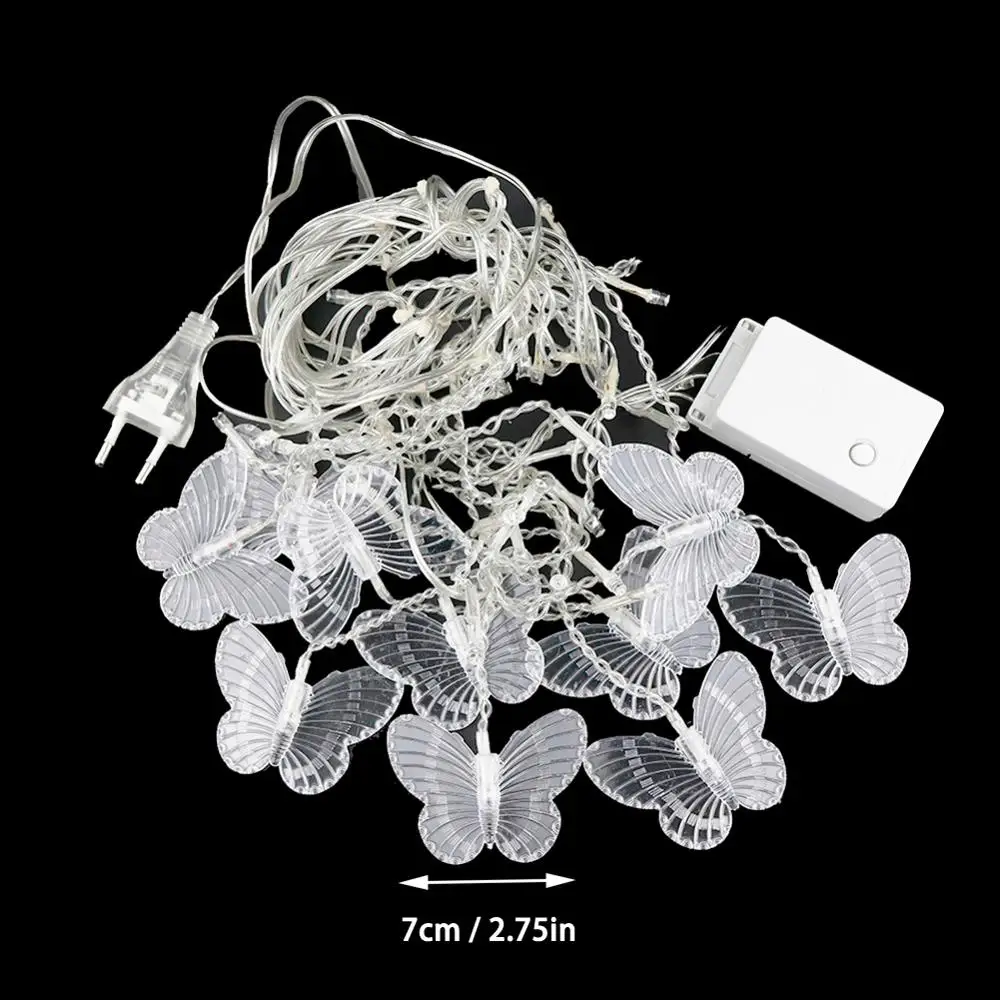 96 светодиодов 3 5 метра гирлянда-бабочка для улицы сада свадьбы вечеринки