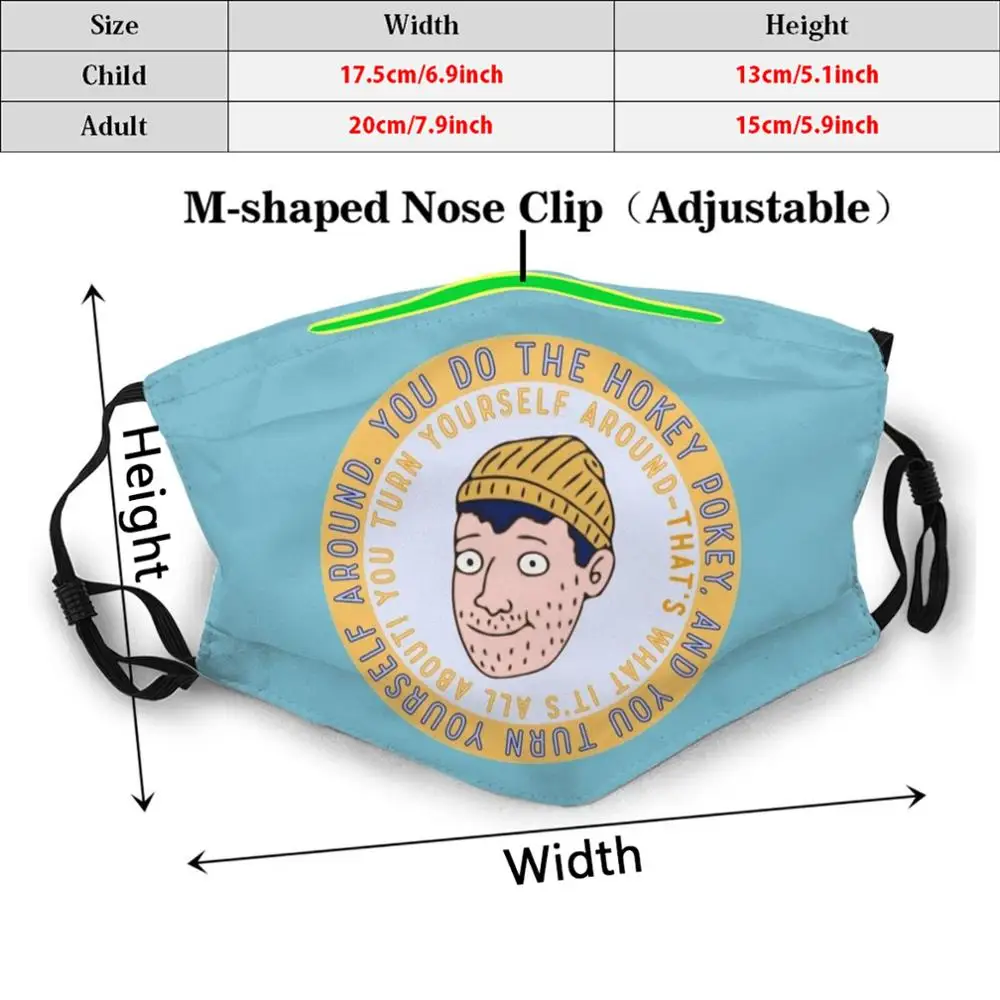 Тодд Чавес Маска Хоки Поки с фильтром Pm2.5, стирка, взрослый, детский, своими руками, Боджек он.