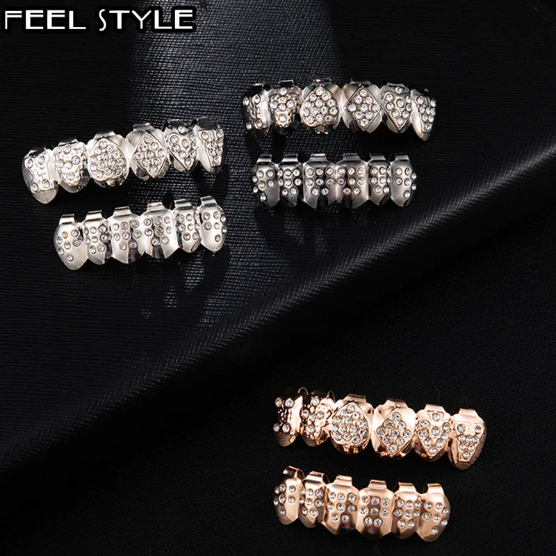 Мужской набор с острыми зубами блестящими зубцами со стразами топом и дном для