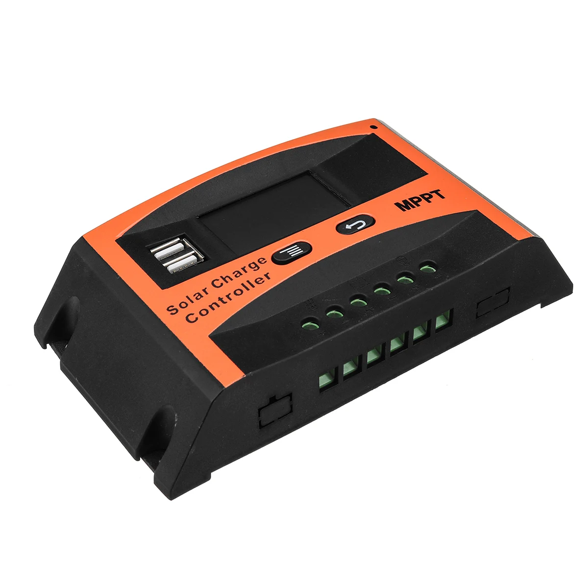 Эффективный MPPT 30A/40A/50A/60A 12V 24V автоматический контроллер заряда двойной USB ЖК-дисплей контроллеры солнечная батарея для телефона регулятор