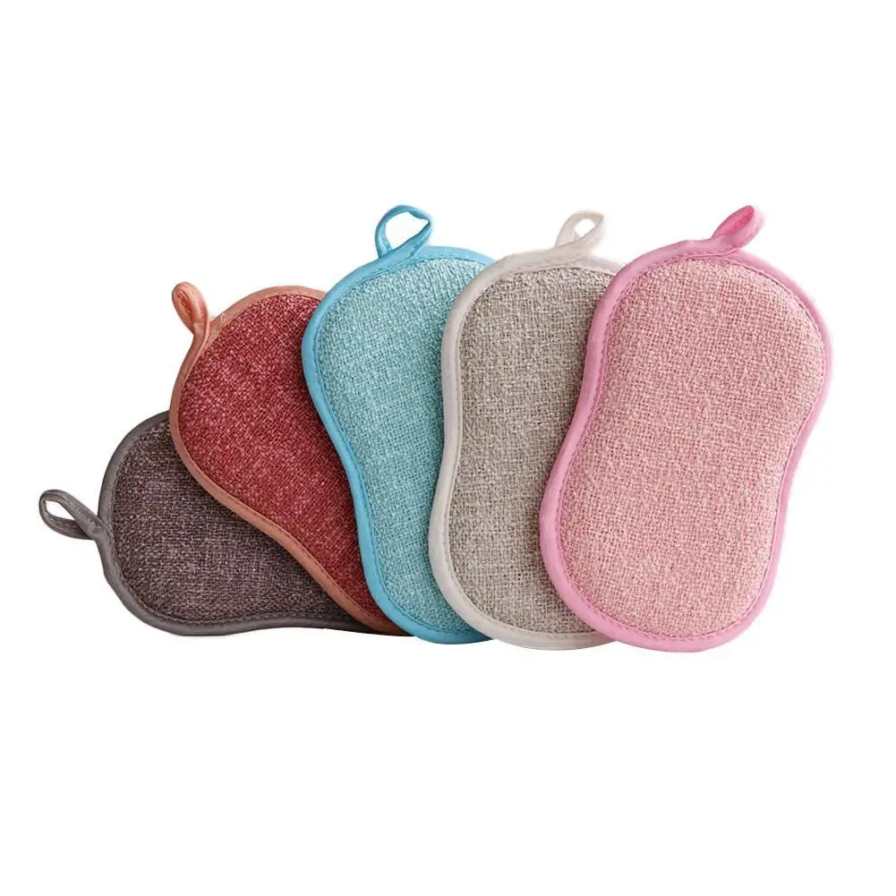 Креативная двухсторонняя губка салфетка для обеззараживания толстая щетка