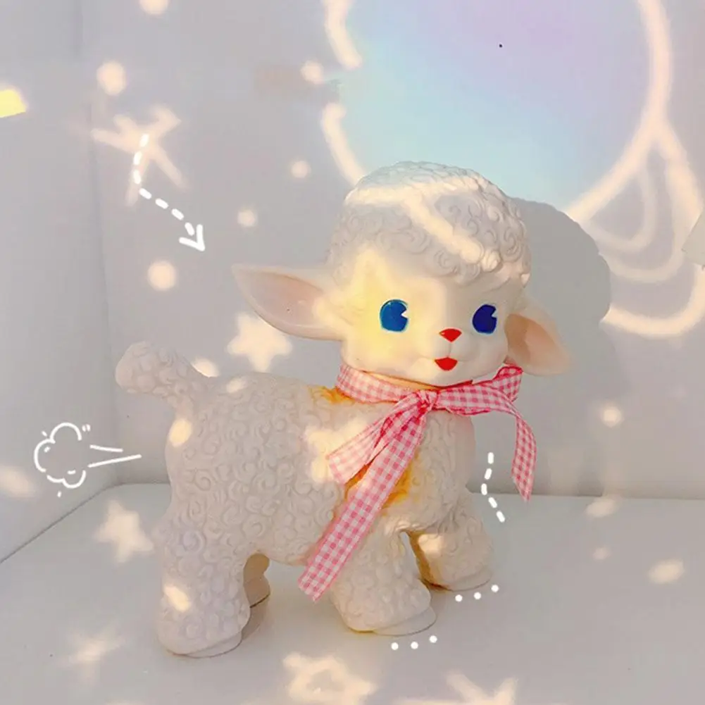 Каваи фигурки ягненка очаровательны игрушечные Овцы Showa бант овечка девочка