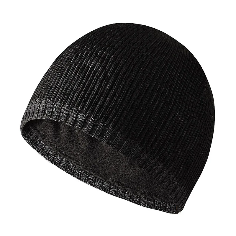 Модные теплые шапки для мужчин и женщин, сезон осень-зима, облегающие шапки, теплые вязаные шапки, мужские уличные ветрозащитные облегающие шапки, толстые облегающие шапки