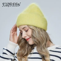 josgreenyoung three layer flanging mixed gold thread fashion insulation autumn and winter fashion angolan womens knitted hat