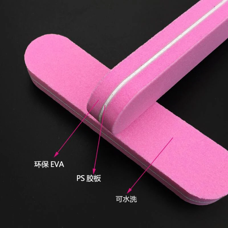 40pcs NailFile Double Side Nail Buffer 100/180 Files Sanding Tools Washable Sponge Grit Buffing Random | Красота и здоровье