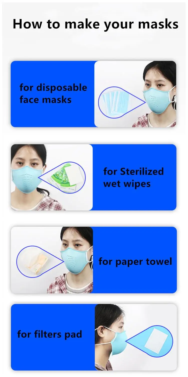 

1Pcs Silicon Protection Cover for Face Masks Dustproof Washable Mask Bag Container Storage DIY Multiuse Mask Filters
