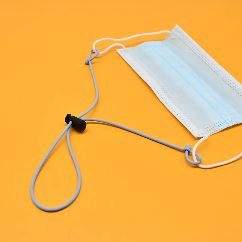 

Mask Hooks Rope Lanyard Silicone Face-Mask Elastic Bands Two-Hook Adjustable Ear-Holder Rest Convenient Mask Hanging Rope Holder
