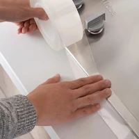 kitchen sink waterproof mildew strong self adhesive transparent tape bathroom toilet crevice gap strip seal pool water seal