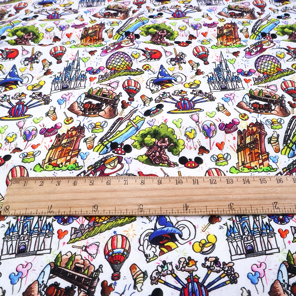50*145cm Valentines Holiday Pumpkin patchwork cotton fabric for Tissue Kids home textile for Sewing Tilda Doll,c5886 - Цвет: 1067742001