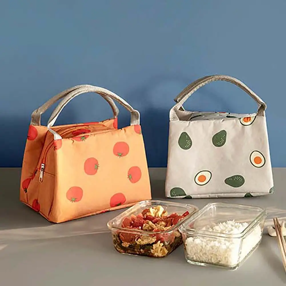 Модная с фруктовым принтом теплоизоляция для офиса пикника еды Bento