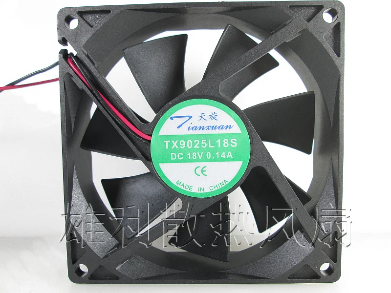 

Новый TX9025L18S 18V 0.14A 9 см 9025 защиты электродвигателя Вентилятор охлаждения