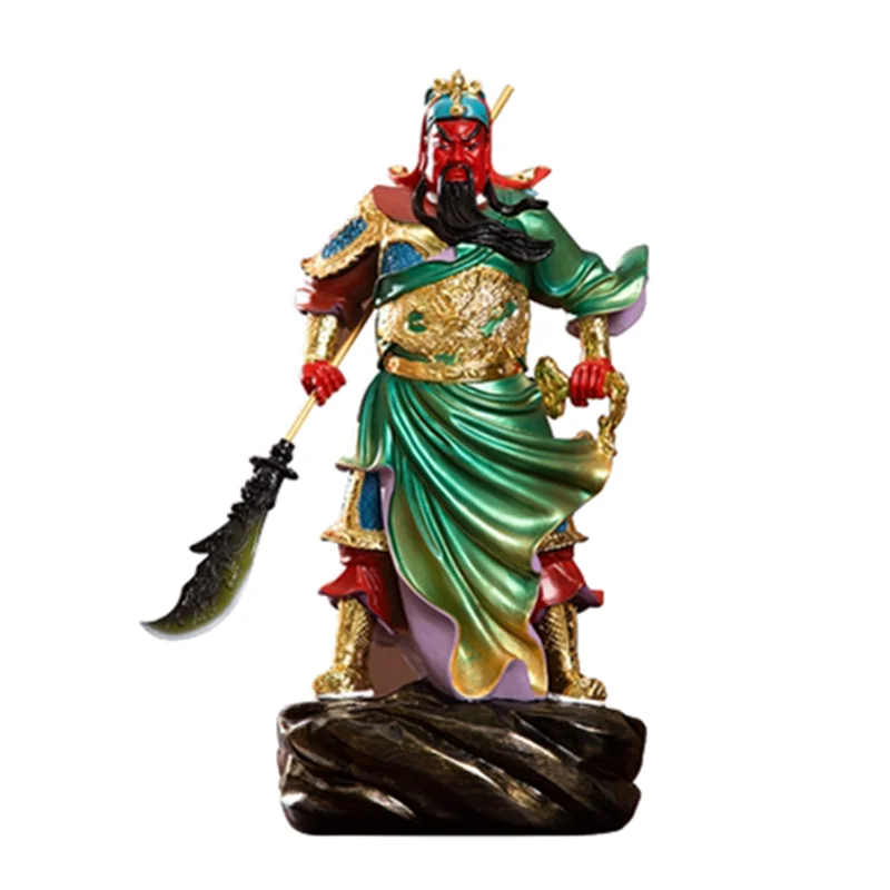 

40cm Guandi Shengjun Statue Guan Gong Figure Sculpture Home Decor Shop Lucky Town House God Of Wealth Feng Shui Figurines B152