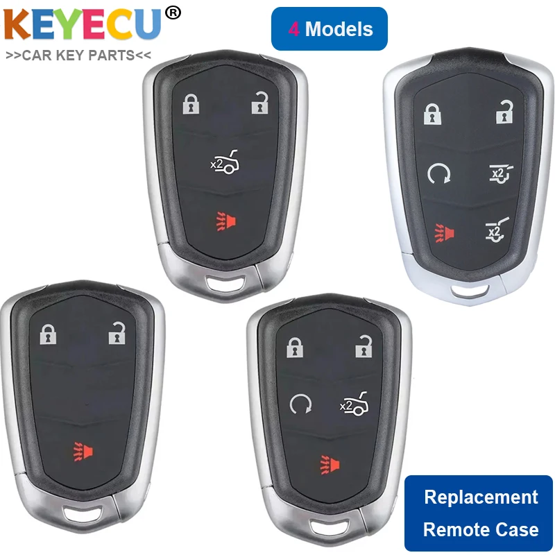 Умный бесключевой доступ KEYECU оболочка для Cadillac XTS CTS CT6 ATS SRX Escalade ESV Fob 3/ 4/ 5/ 6
