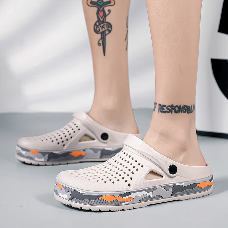 Coslony Crocks/Мужская обувь Мужские сандалии Sandalias Летняя Sandalen Шлепанцы Sandalet hombre Sandali