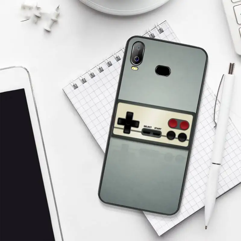 Смешной игровой контроллер HPCHCJHM черный чехол из ТПУ в стиле ретро для телефона