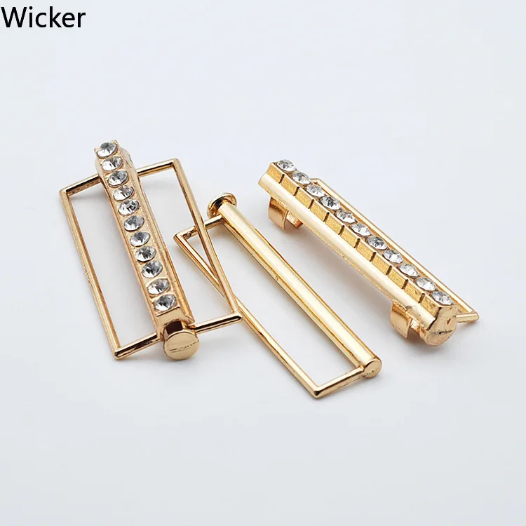 50 мм Стразы украшенные металлической пряжкой для ремня прямоугольные