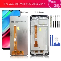 for vivo y93 lcd display touch screen digitizer assembly with frame for vivo y91 y95 y93s y91c screen replacement repair parts