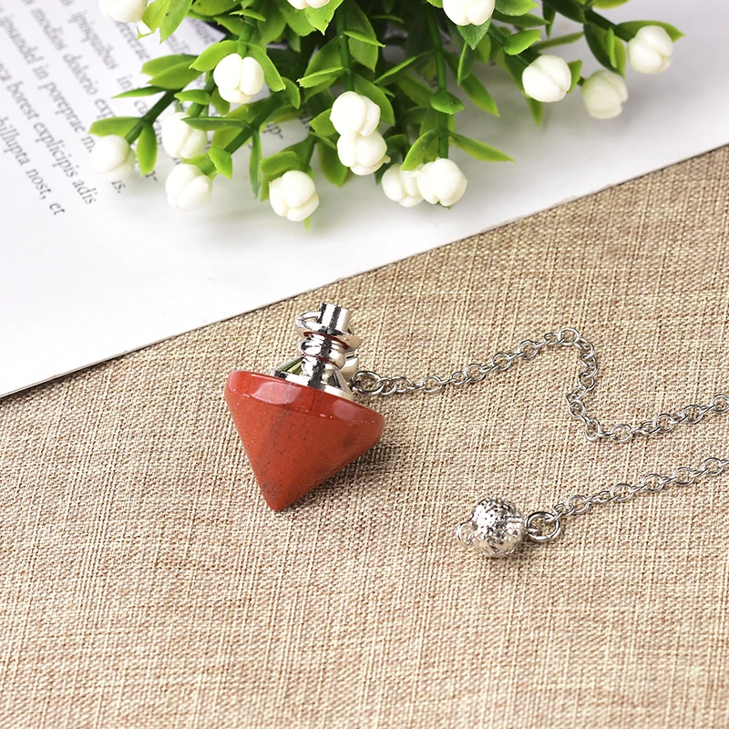 1 шт. натуральный камень рейки маятник исцеляющий Кристалл конус модные