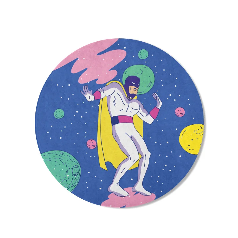 

Seam thickened round rubber advertising small cute mouse pad Personalized art INS style Advanced picture quality