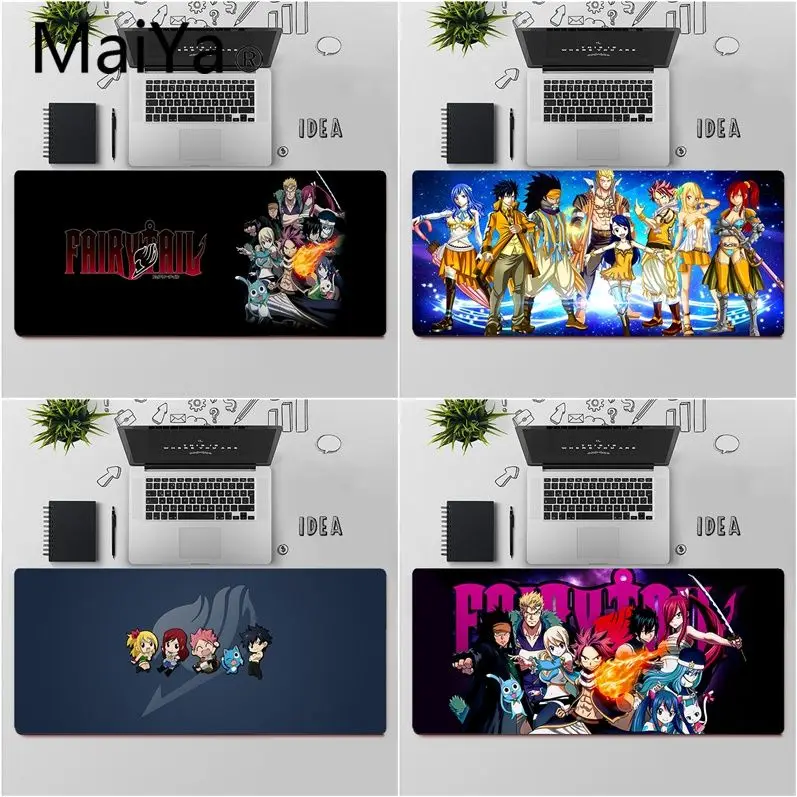 

Резиновый коврик для мыши Maiya, высококачественный прочный Настольный коврик для мыши с хвостом аниме, бесплатная доставка, большой коврик д...