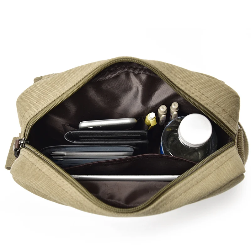 

New Casual Canvas Men Crossbody Shoulder Bag Men's Messenger Bags Male Travel Ipad Tool Kits Pack