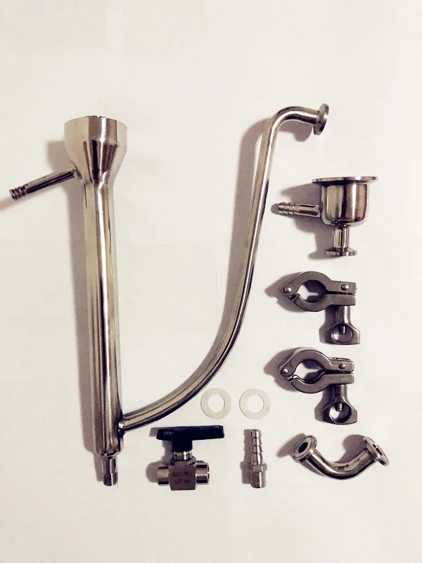 Тип Tri-clamp Parrot Body подключение 1," OD50.5 с трубкой 90 градусов для дистилляции из нержавеющей стали 304
