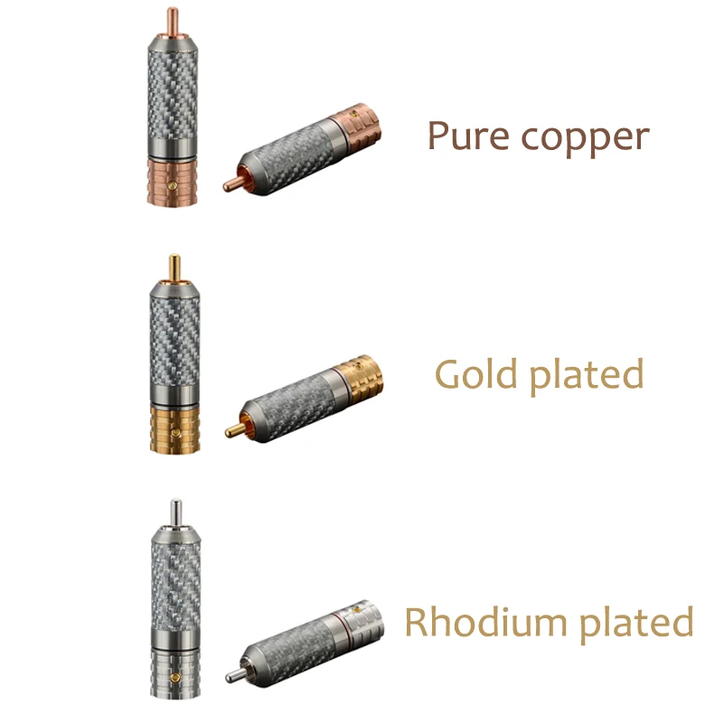 

High Quality Viborg 4pcs Hi End RCA Plug Pure Copper Gold/Rhodium Plated Available VR108 Speaker Terminals