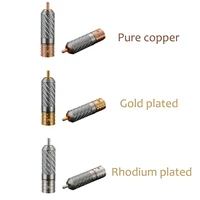 high quality viborg 4pcs hi end rca plug pure copper goldrhodium plated available vr108 speaker terminals