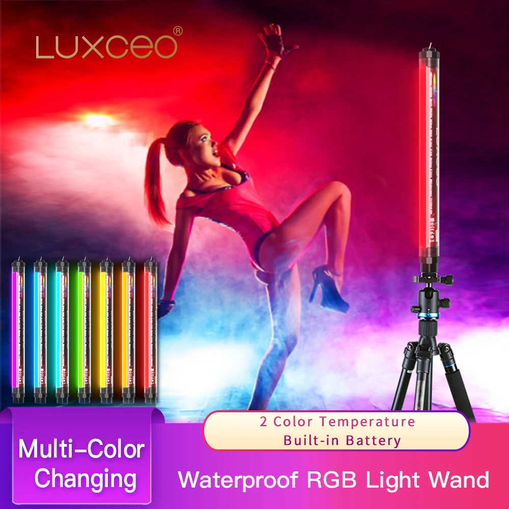 구매 RGB 사진 조명 휴대용 LED 조명 지팡이, 원격 TV 카메라 비디오 사진 촬영 수중 USB 충전식 비디오 조명