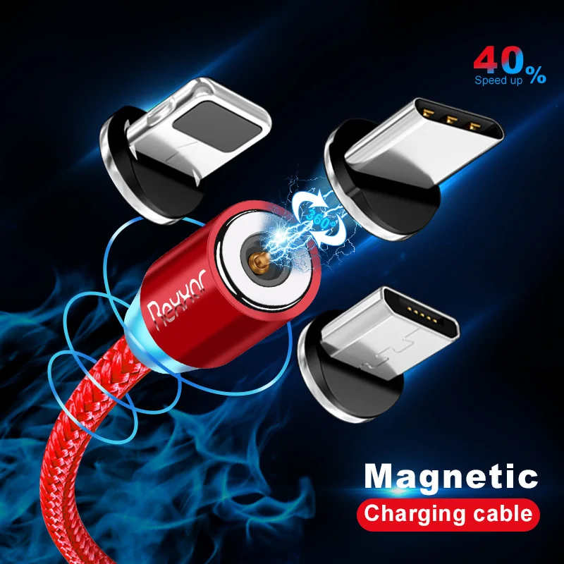 Магнитный USB кабель Rexxar Type C для быстрой зарядки магнитное зарядное устройство Micro