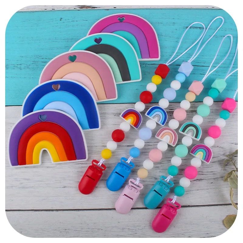 

2 шт./компл. силиконовый Прорезыватель для зубов и бриллиант цепочка детское ожерелье очаровательная игрушка для жевания