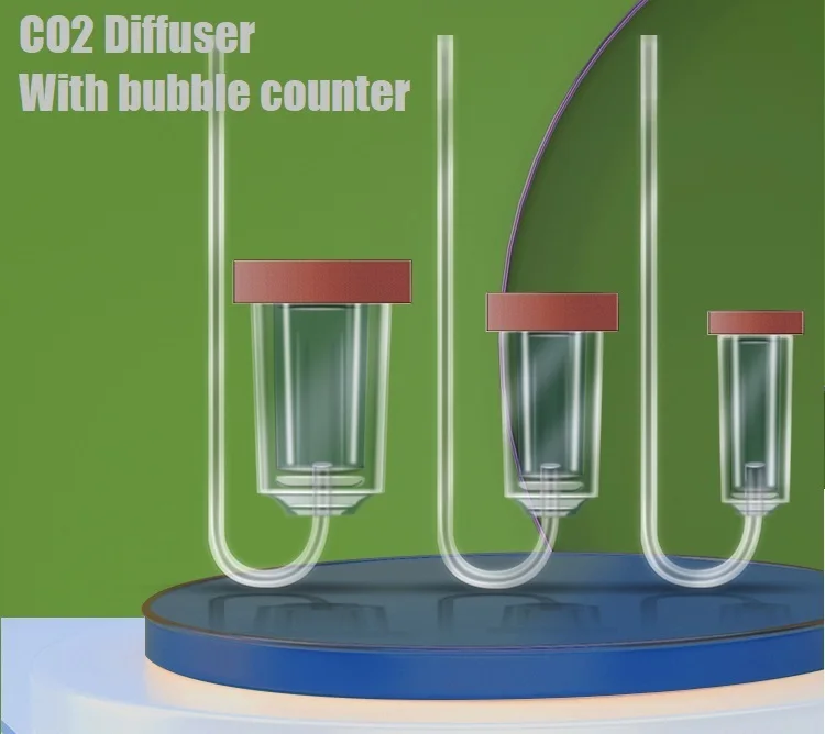 

MINI CO2 Diffuser With Bubble Counter Atomizer Acrylic Aquarium Carbon Dioxide Transparent Refiner Fish Tank Water Plants