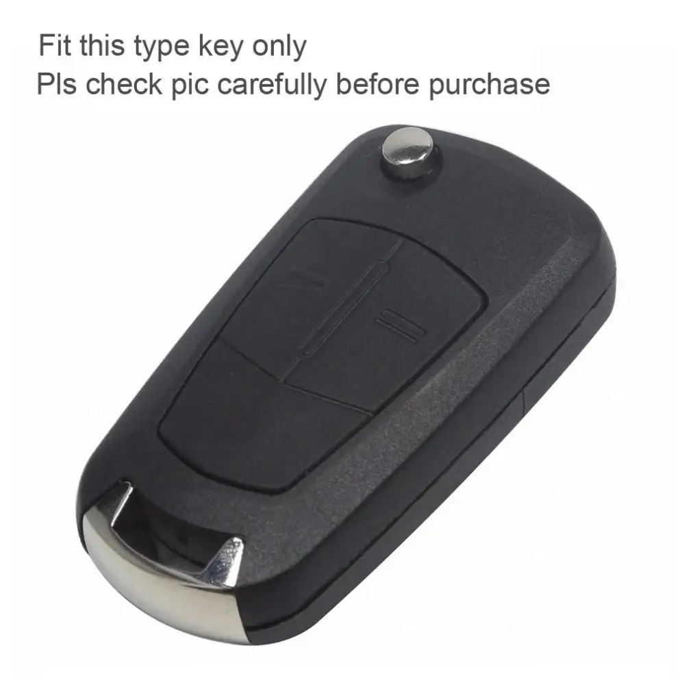 Силиконовый раскладной чехол для автомобильного ключа с 2 кнопками защитный Vauxhall