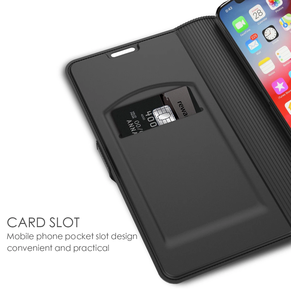 Чехол для iPhone 11/11 Pro/11 Pro Max 2019 iphone 7/8/X/XS искусственная кожа откидная подставка