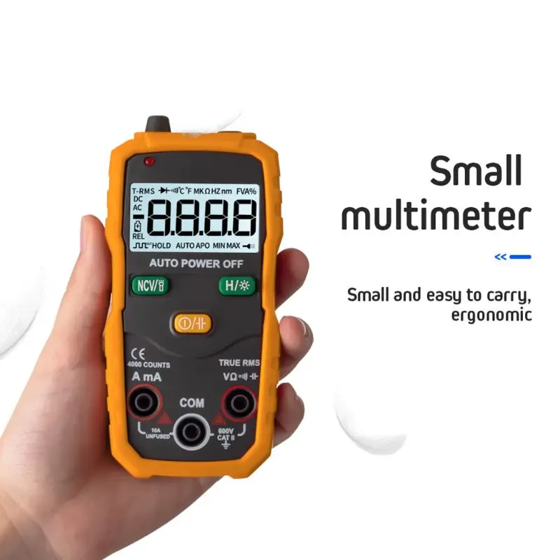 XL830L Цифровой мультиметр портативный ЖК-дисплей подсветка AC/DC Амперметр Вольтметр Сопротивление транзистор ом тестер метр Многофункциональный
