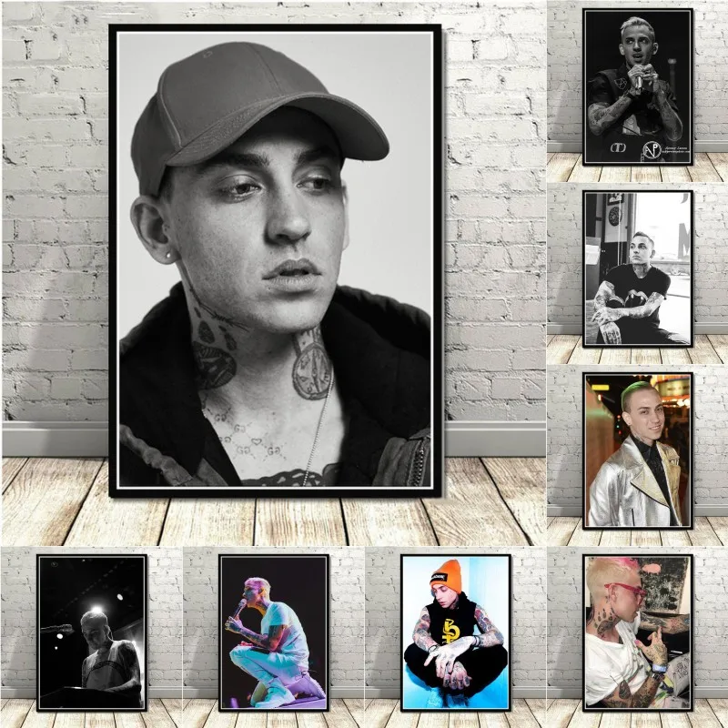 

Poster Prints Blackbear American Rapper Hip Hop Music Singer Star Oil Painting Canvas Art Wall Pictures Living Room Home Decor