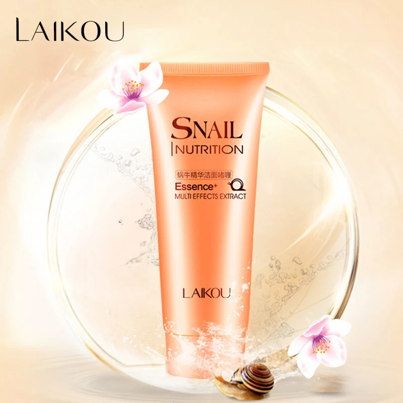 Очищающее средство для лица LAIKOU Snail органический натуральный гель ежедневного