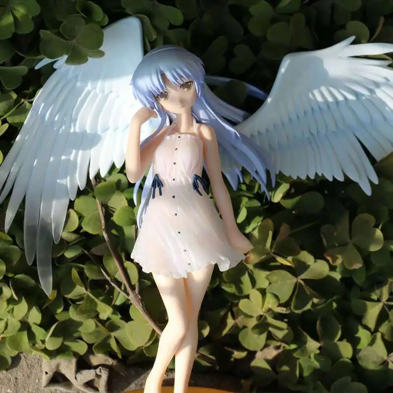 

18cm Anime Angel Beats! Tenshi Action Figure PVC 1/8 Angel Wings Standing Posture Beautiful Girl Collection Model Doll Toy Gifts