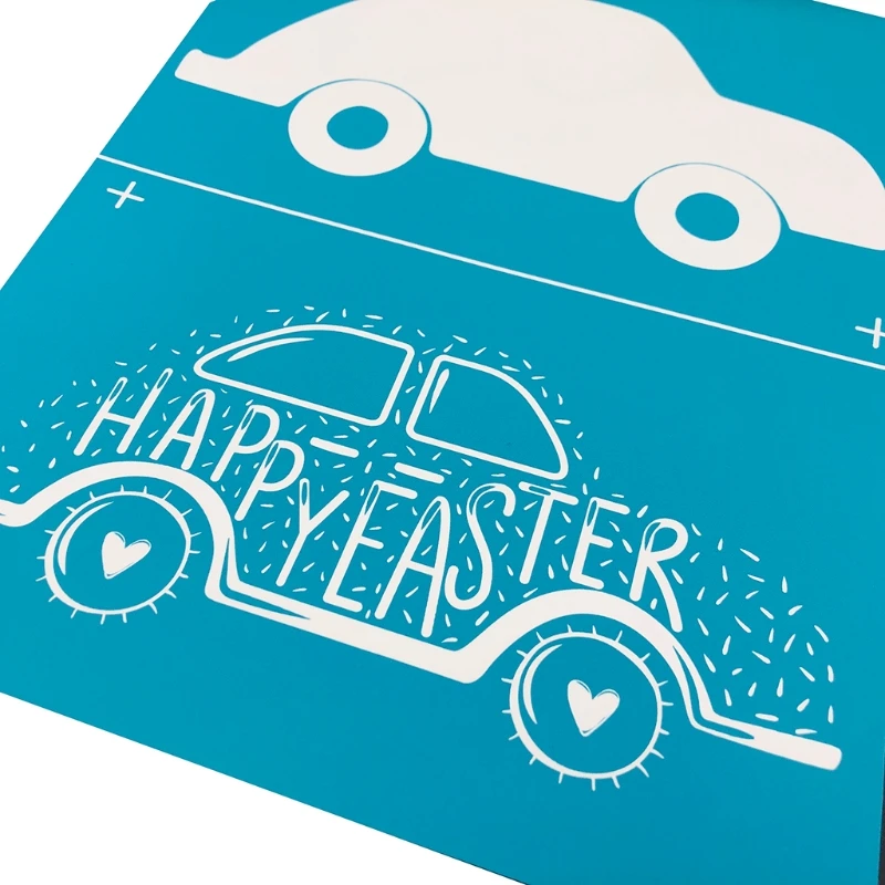 

Happy Easter Self-Adhesive Silk Screen Printing Stencil Reusable Sign Stencil