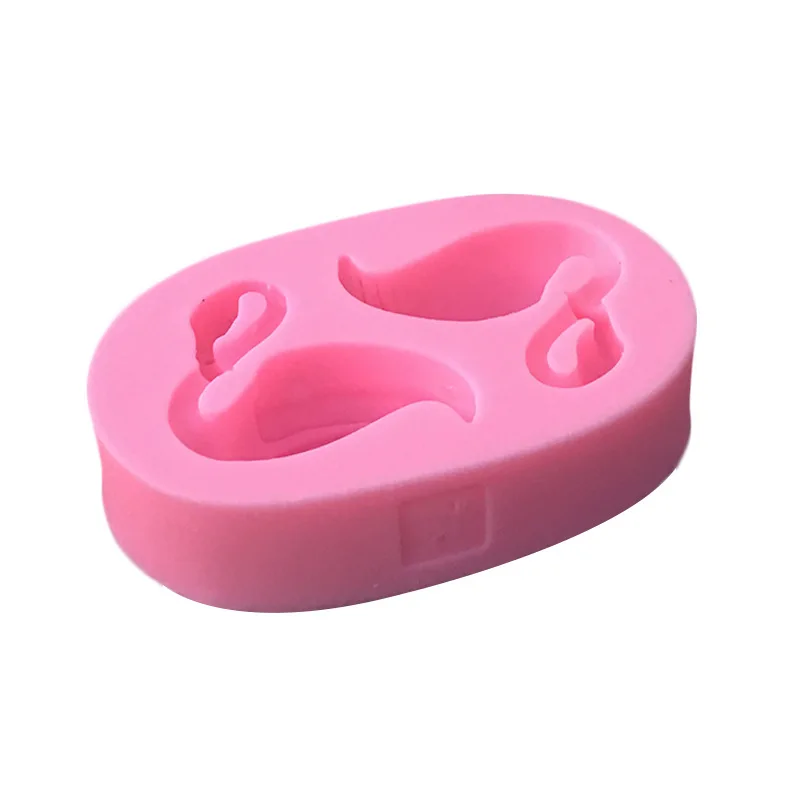 1PC Flamingos Swan Shaped 3D Silicone Molds Fondant Cake Chocolate Polymer Clay Moulds Decoration Tools 50-1057 | Дом и сад