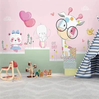 custom wallpaper large mural nordic simple small animal childrens room decoration background wall wall covering