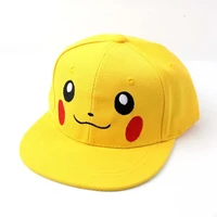 pokemon baseball cap cartoon pikachu figure hat adjustable flat brim hip hop hat child aldult outdoor sports cap birthday gifts