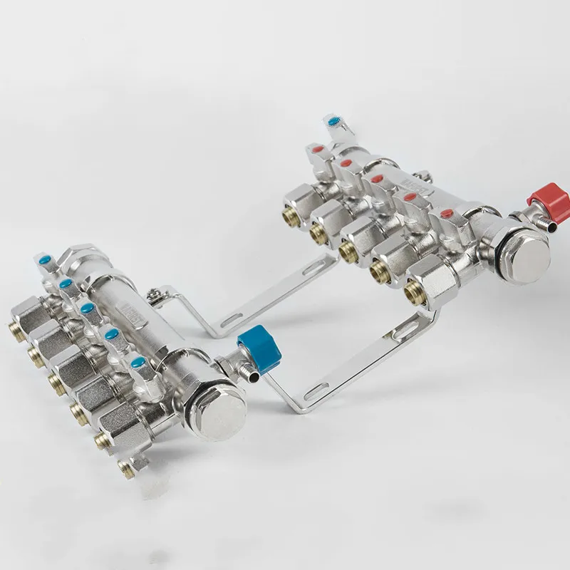 2 8 канальный напольный нагревательный коллектор распределительный для 20 мм