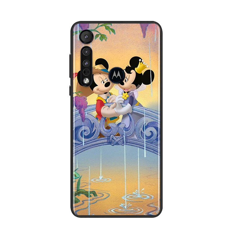 

Disney Mickey Mouse For Motorola G9 G8 G Edge One E7 E6 Power Lite Marco Hyper Fusion Plus Play Black Phone Case