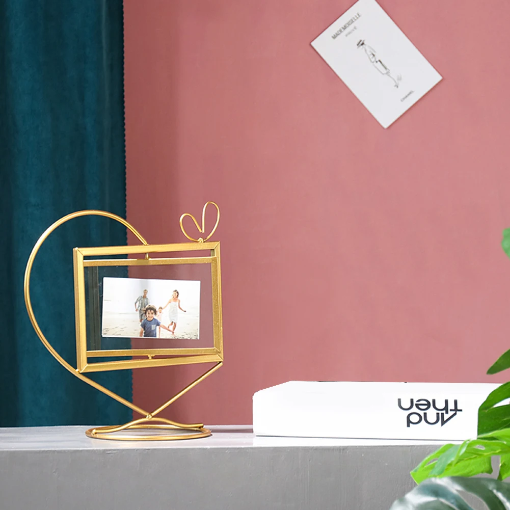 Картина Двусторонняя гостиная в форме сердца бесплатная подставка фоторамка