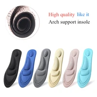 4d foot arch support orthopedic insoles for shoes men women breathable sweat sponge damping massage insole shoe pad inserts sole