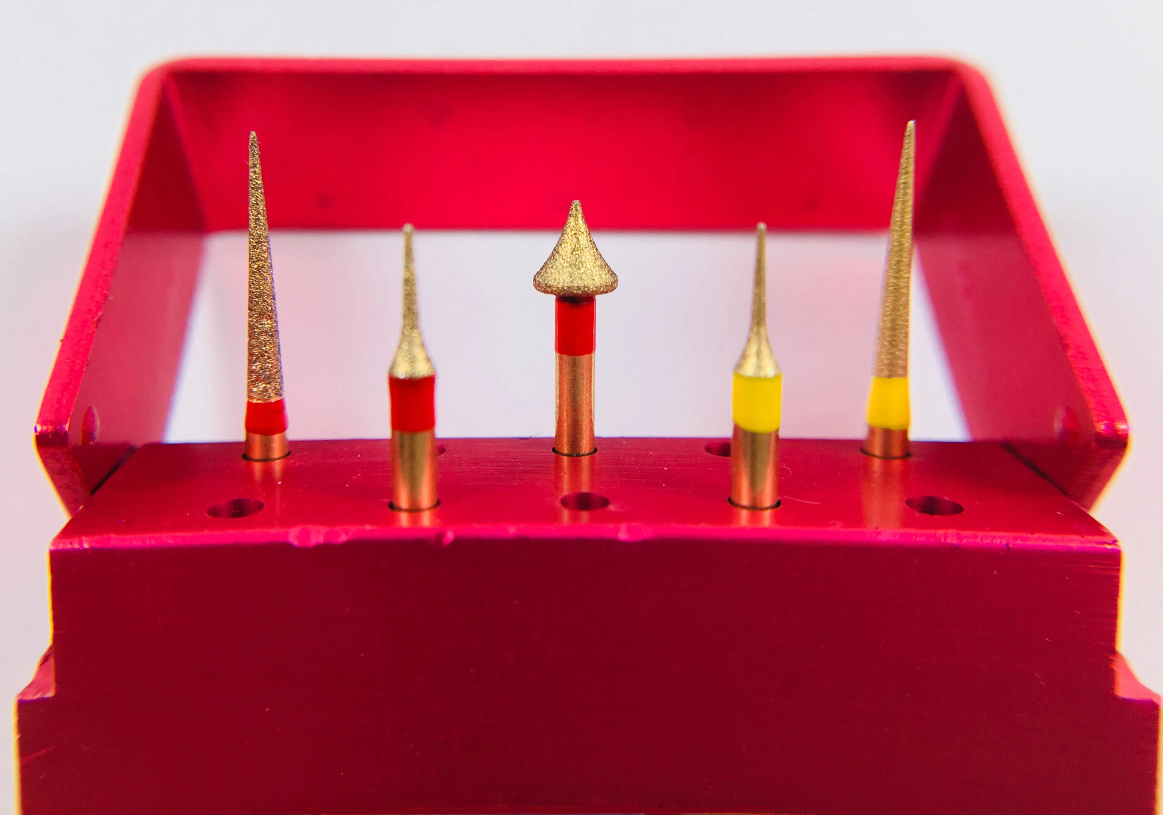 

5Pcs Dental Diamond Burs Gold Interproximal Enamel Grinding Golded Plated Sharp