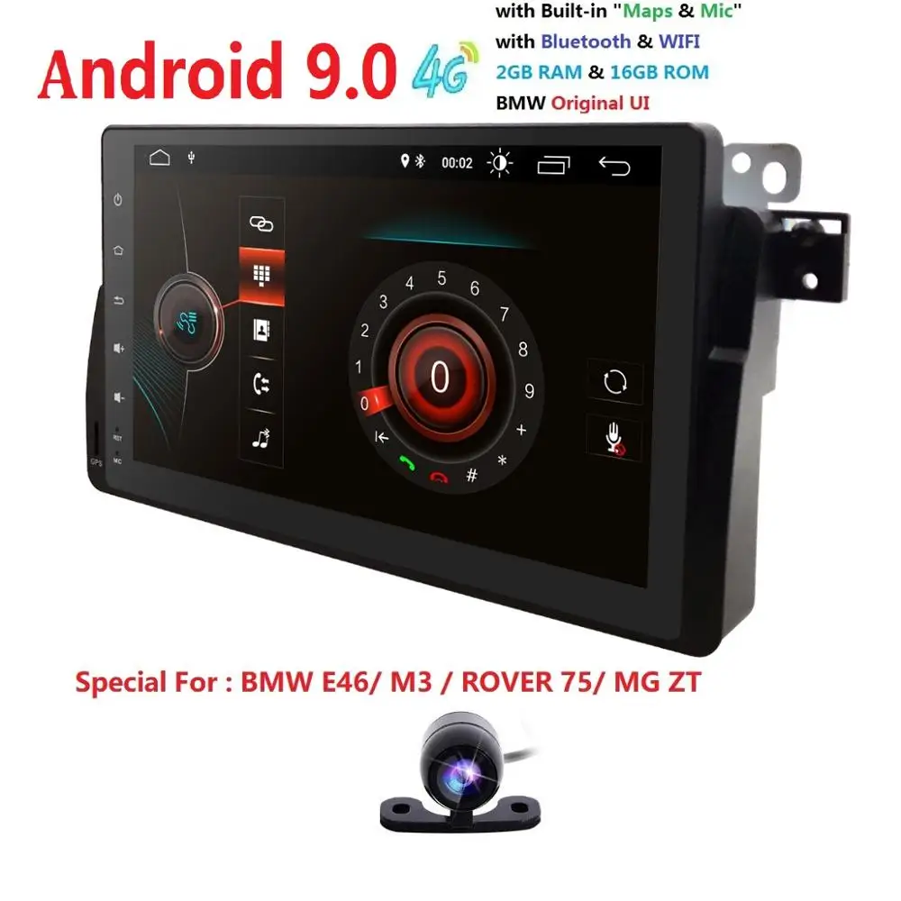 9 дюймов 1024x600 HD сенсорный экран 1 din Android 0 Автомобильный мультимедийный Радио