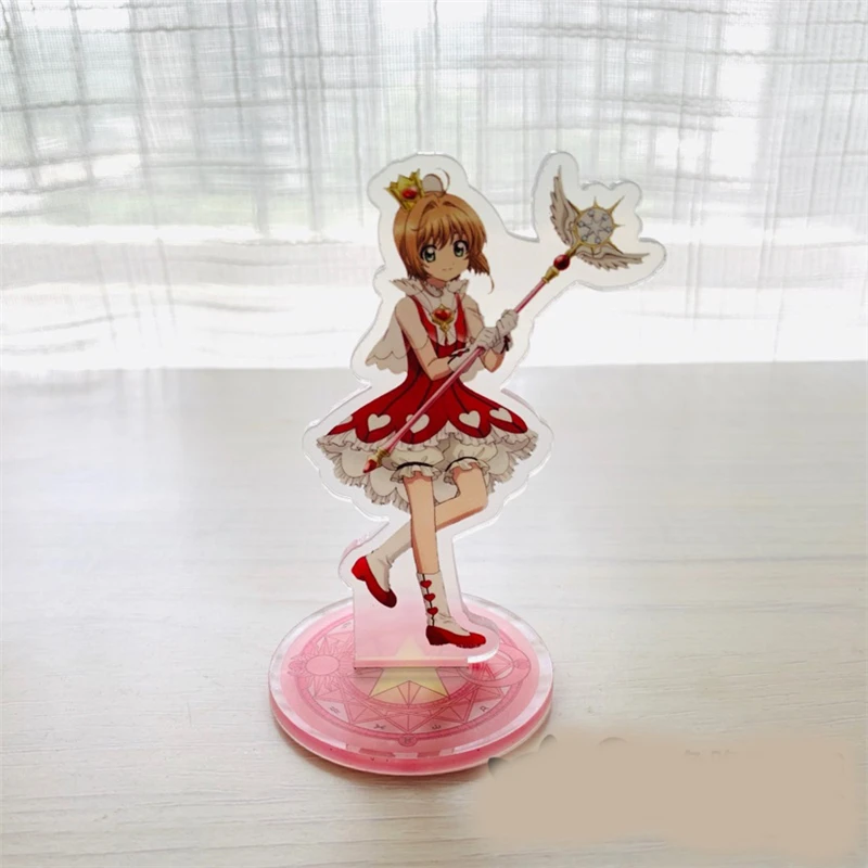 1 шт. кавайная аниме кардкоптер Сакура Мультфильм Печатный фигурка на акриловой