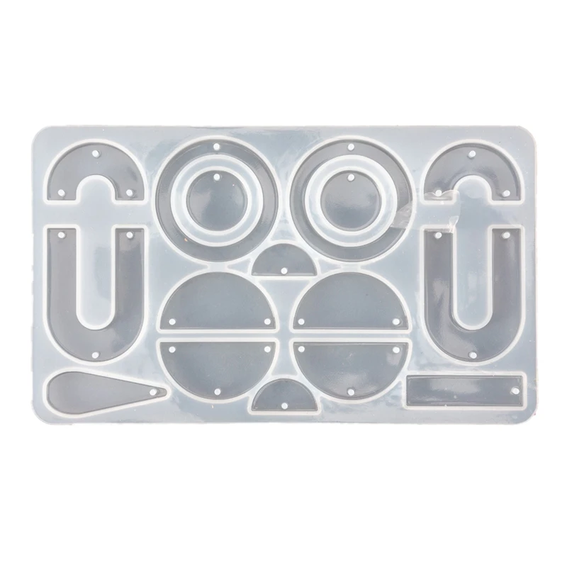 

DIY Crafts Earring Resin Mold Resin Geometric Earring Pendant Resin Silicone Mold Fashion Jewelry Making Tools